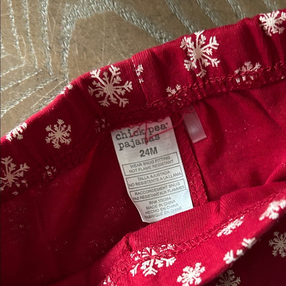 NWT! Set/2 Christmas Holiday Reindeer & Tree Baby Girl Pajamas - Picture 9 of 14